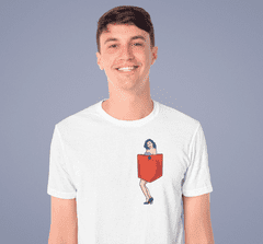 Fenomeno Pánské tričko Pin up Velikost: 4XL, Barva trička: Bílé