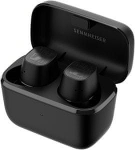 drobná sluchátka do sennheiser cx se plus true wireless ovládací dotykové tlačítko 8h výdrž na nabití Bluetooth nabíjecí box handsfree mikrofon mems ipx4 odolnost vodě