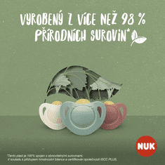 Nuk for NATURE dudlík latex 0-6m. 2 ks -béžová