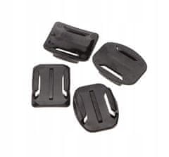 TELESIN Kompletní Set Gopro Curved + Flat Adhesive Mounts 3M Upevnění Nálepky