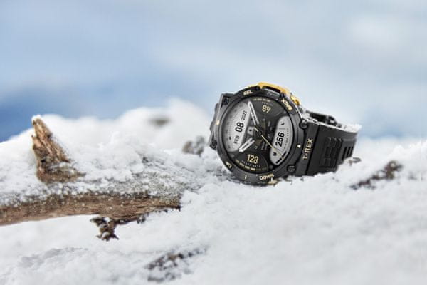 Chytré hodinky Amazfit T-Rex 2, odolné, vojenský štandard, vodotesné, multi šport, športové, GPS, Glonass, Beidou Galileo AMOLED displej HD displej veľký dotykový displej dvojmasmové polohovanie barometrický výškomer chytré hodinky do extrémnych podmienok dlhý výdrž batérie výkonná GPS pokročilá GPS ovládacie tlačidlá vysoká odolnosť odolné hodinky10ATM, hĺbka až 100 m, dlhá výdrž batérie meranie saturácie kyslíka v krvi aplikácia Zepp OS Android iOS satelitné polohovanie import trasy navigácia navigovanie monitoring zdravie športové režimy automatické rozpoznanie aktivity prevádzka pri extrémnych teplotách expedičné hodinky MIL-STD-810 vojenská odolnosť dlhá výdrž, vojenský štandard, vodotesné