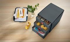 Leitz Zásuvkový box " Cosy Click&Store", sametová šedá, 3 zásuvky, laminovaný karton, 53680089 