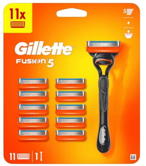 Gillette Fusion5 Holicí Strojek + 11 Holicích Hlavic