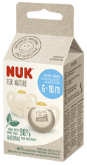 Nuk for NATURE dudlík latex 6-18m. 2 ks -béžová