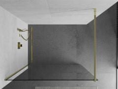 Mexen Kioto sprchová zástěna walk-in 100x200 cm 8 mm, zlatá , transparent (800-100-101-50-00)