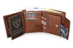 Arwel Tmavě hnědá pánská kožená peněženka Dominico