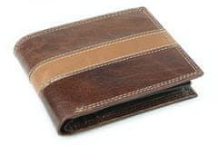 Arwel Hnědá pánská kožená luxusní peněženka Abelard