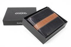 Arwel Černá pánská kožená luxusní peněženka Abelard