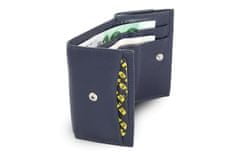 Arwel Modrá kožená mini peněženka Athena
