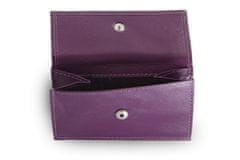 Arwel Fialová kožená mini peněženka Athena