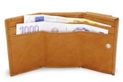 Arwel Světle hnědá kožená mini peněženka Athena