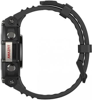 Inteligentné hodinky Amazfit T-Rex 2, odolné, vojenský štandard, vodotesné, multi šport, športové, GPS, Glonass, Beidou Galileo AMOLED displej HD displej veľký dotykový displej dvojpásmové polohovanie barometrický výškomer inteligentné hodinky do extrémnych podmienok dlhá výdrž batérie výkonná GPS pokročilá GPS ovládacie tlačidlá vysoká odolnosť odolné hodinky 10 ATM, hĺbka až 100 m, dlhá výdrž batérie meranie saturácie kyslíka v krvi aplikácie Zepp OS Android iOS satelitné polohovanie import trasy navigácia navigovanie monitoring zdravia športové režimy automatické rozpoznanie aktivity prevádzka pri extrémnych teplotách expedičné hodinky MIL-STD-810 vojenská odolnosť