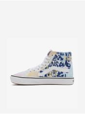 Vans Modro-bílé dámské vzorované kotníkové tenisky VANS UA Comfy Cush SK8-Hi 39