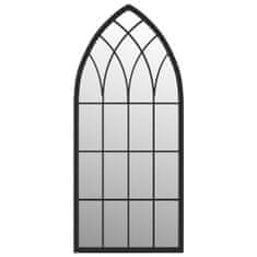 Vidaxl Zrcadlo černé 100 x 45 cm železo do interiéru