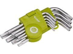 Extol Craft L-klíče TORX (66010) krátké, sada 9ks, T 10-15-20-25-27-30-40-45-50