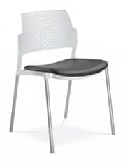 Artspect Konferenční židle Dream+ 100-WH-N4 - koženka šedá