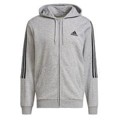 Adidas Pánská mikina , M CUT 3S FZ HD | GK9586 | MGREYH/BLACK | L