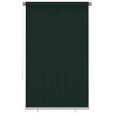 Greatstore Venkovní roleta 140 x 230 cm tmavě zelená HDPE