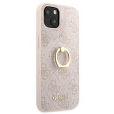 Guess GUHCP13S4GMRPI hybrid silikonové pouzdro iPhone 13 Mini 5.4" pink 4G with ring stand