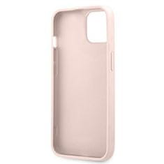 Guess GUHCP13S4GMRPI hybrid silikonové pouzdro iPhone 13 Mini 5.4" pink 4G with ring stand