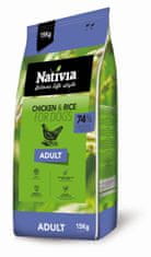 NATIVIA Adult - Chicken&Rice kompletní krmivo pro psy 15 kg