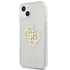 Guess GUHCP13SPCUGL4GTR hard silikonové pouzdro iPhone 13 Mini 5.4" transparent Glitter 4G Big Logo