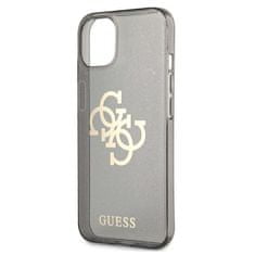 Guess GUHCP13SPCUGL4GBK hard silikonové pouzdro iPhone 13 Mini 5.4" black Glitter 4G Big Logo