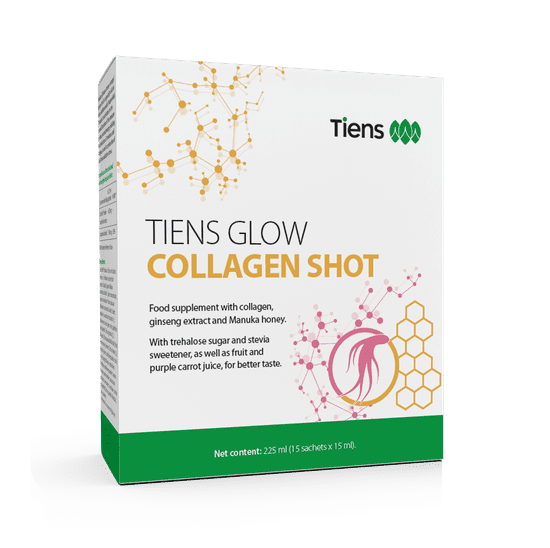 TIENS GLOW Kolagen Shot, 15 SÁČKŮ, 225 ml