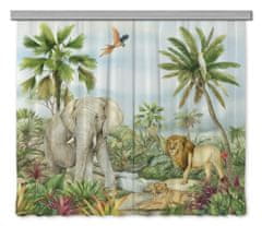AG Design Dětský foto závěs Džungle 180 x 160 cm