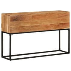 shumee Konzolový stolek 120 x 30 x 75 cm masivní akáciové dřevo