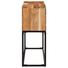 shumee Konzolový stolek 120 x 30 x 75 cm masivní akáciové dřevo