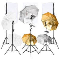 shumee vidaXL Photo studio set s lampami a softboxy, 6 ks.