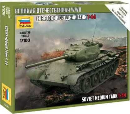 Zvezda  Model Kit tank 6238 - T-44 Soviet Tank (1:100)