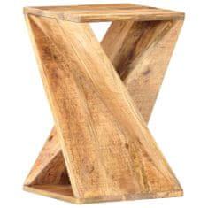 shumee Odkládací stolek 35 x 35 x 55 cm masivní mangovníkové dřevo