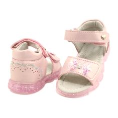 Dívčí sandály s mašlí Miss 22DZ23-4780 velikost 26