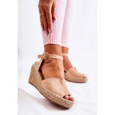 Pohodlné dámské sandály Dellia na vysokém podpatku velikost 41