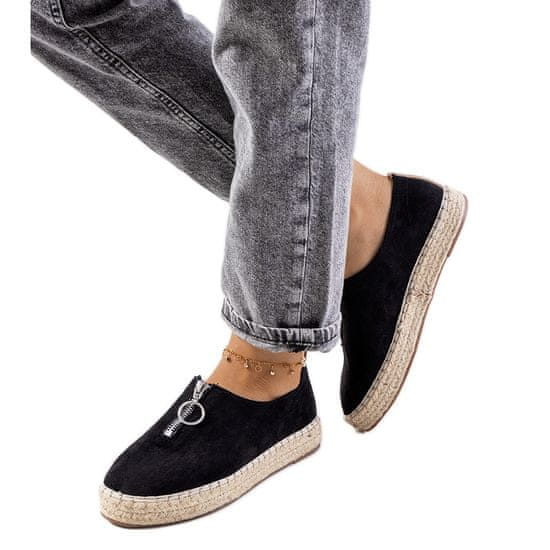 Černé espadrilky Verneli