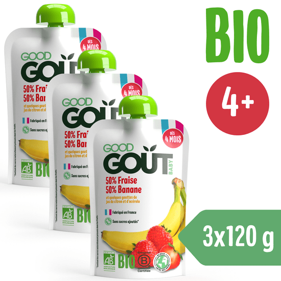 Good Gout 3x BIO Jahoda s banánem (120 g)