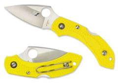 Spyderco C28PYL2 Dragonfly 2 Salt Lightweight Plain kapesní nůž 5,7 cm, žlutá, FRN