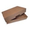 Dvoudílná krabice hnědá 57x37x10 cm (10ks)