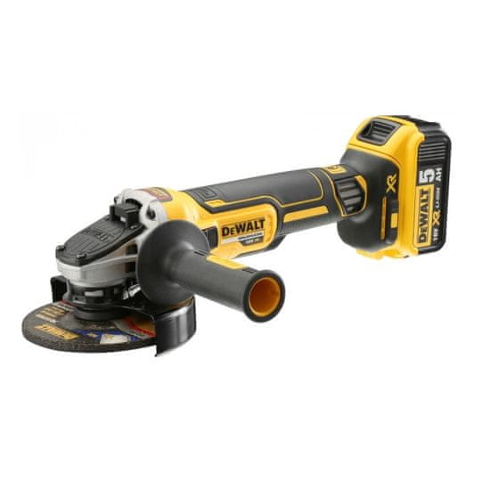 DeWalt DCG405P2 aku bezuhlíková úhlová bruska XR 18V 2x 5,0Ah TSTAK