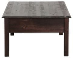 Danish Style Konferenční stolek Linde, 110 cm, hnědá