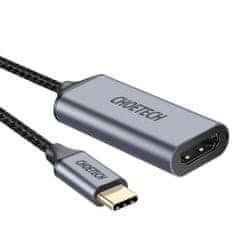 Choetech HUB-H10 adaptér USB-C / HDMI 4K 60Hz M/F, šedý