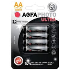 HJ  Ultra alkalická baterie 1,5V LR6/AA, 4ks blistr