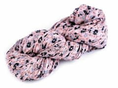 Kraftika 1ks pudrová letní šátek / šála květy 80x160 cm