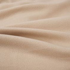 Greatstore Prostěradla 2 ks polyesterový fleece 100 x 200 cm béžová