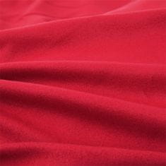 Greatstore Prostěradla 2 ks polyesterový fleece 100 x 200 cm burgundská