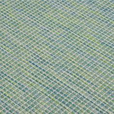 Greatstore Venkovní hladce tkaný koberec 200x280 cm tyrkysová