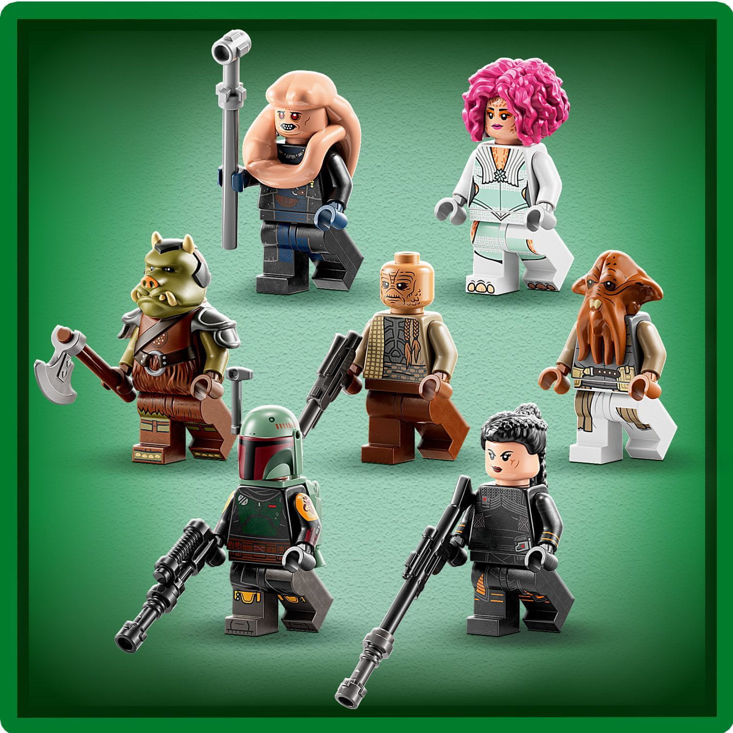  lego Star Wars 75326 Trónová sála Boby Fetta 