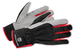 Promacher CARPOS VELCRO Gloves grey/red (12 pcs)